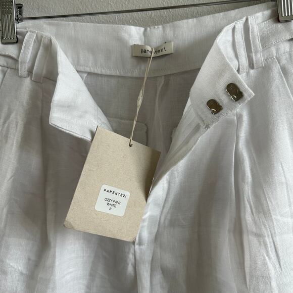 Parentezi cozy pants linen white New Size Small - Picture 8 of 9